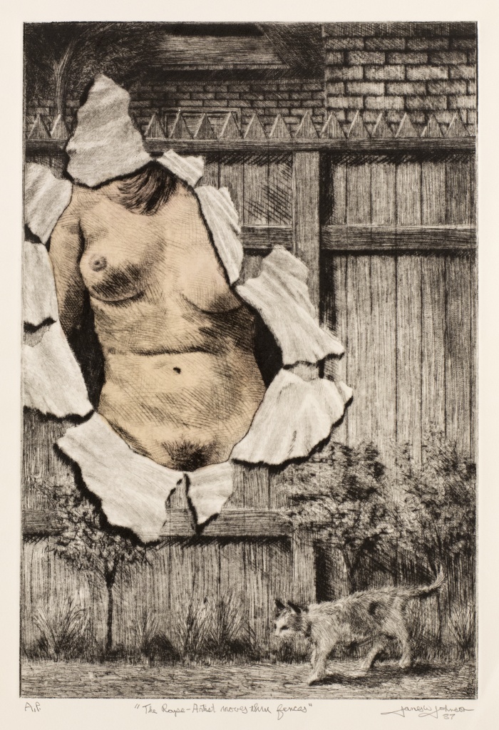 The Rape Artist moves thru fences